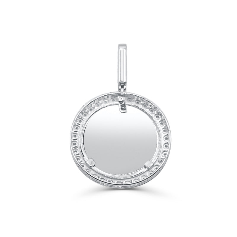 925 Sterling Silver with Diamond Custom Memory Pendant 0.18CT