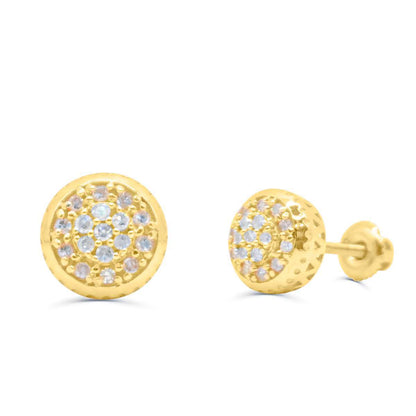 10K Yellow Gold Diamond Earring