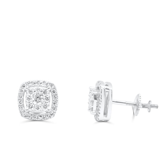 10K Yellow Gold Diamond Earring