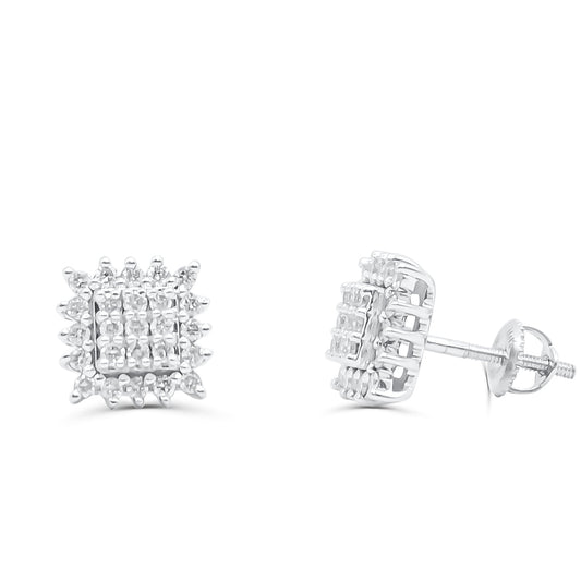 10K Yellow Gold Diamond Earring