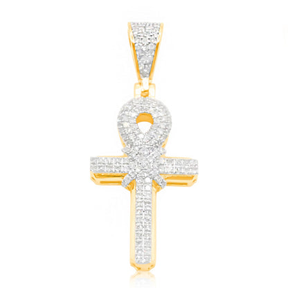 10K Gold Diamond Pendant 0.60CT