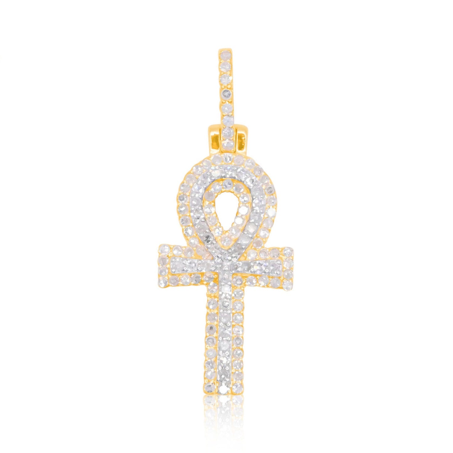 10K Gold Diamond Pendant 0.60CT