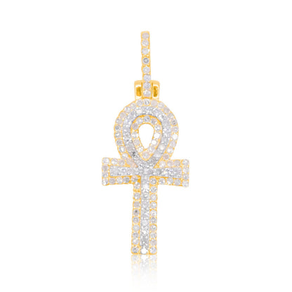 10K Gold Diamond Pendant 0.60CT