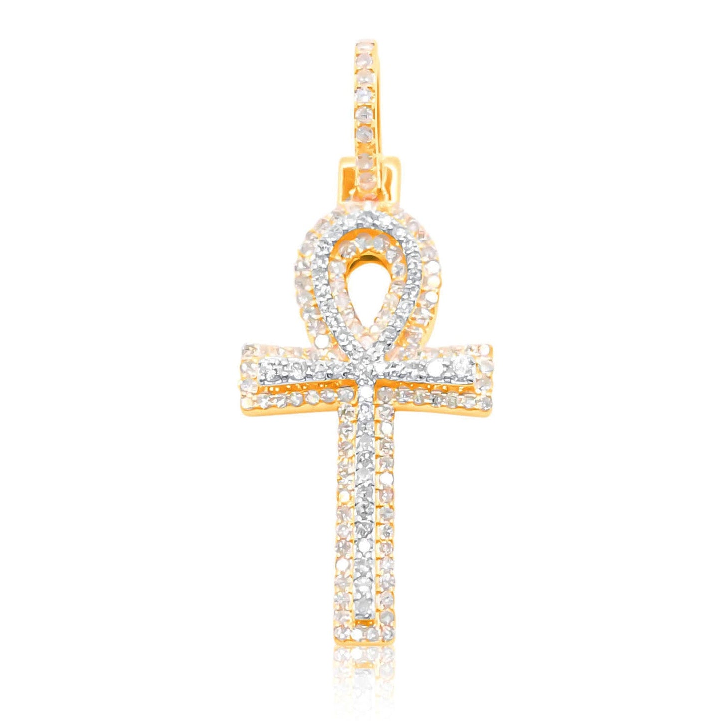 10K Gold Diamond Pendant 0.70CT