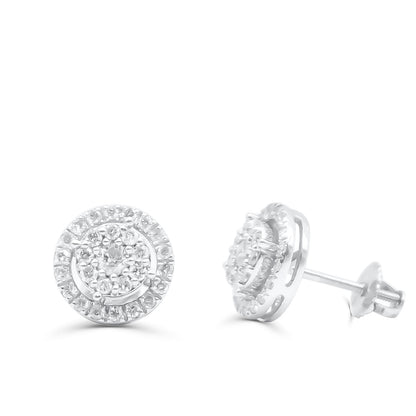 10K Yellow Gold Diamond Earring