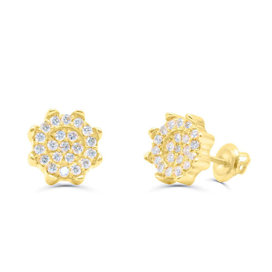 10K Yellow Gold Diamond Earring