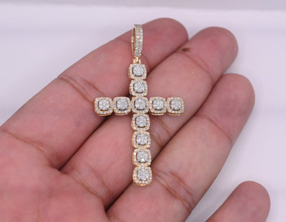 10K Gold Diamond Pendant 0.85CT