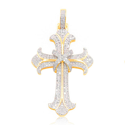 10K Gold Diamond Pendant 1.00CT