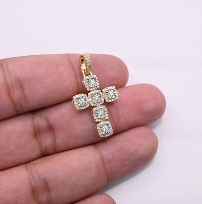 10K Gold Diamond Pendant 1.00CT