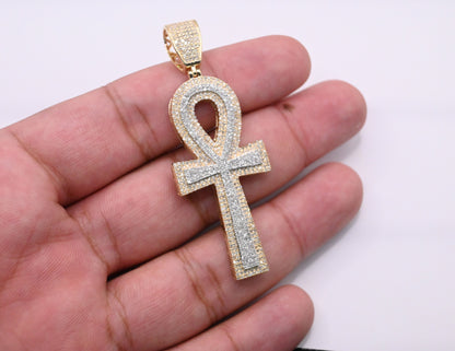 10K Gold Diamond Pendant 1.00CT