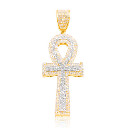 10K Gold Diamond Pendant 1.00CT