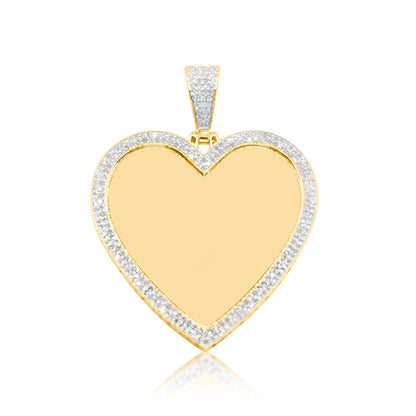 10K Gold Diamond Custom Memory Pendant 1.00CT