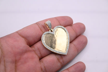 10K Gold Diamond Custom Memory Pendant 1.00CT