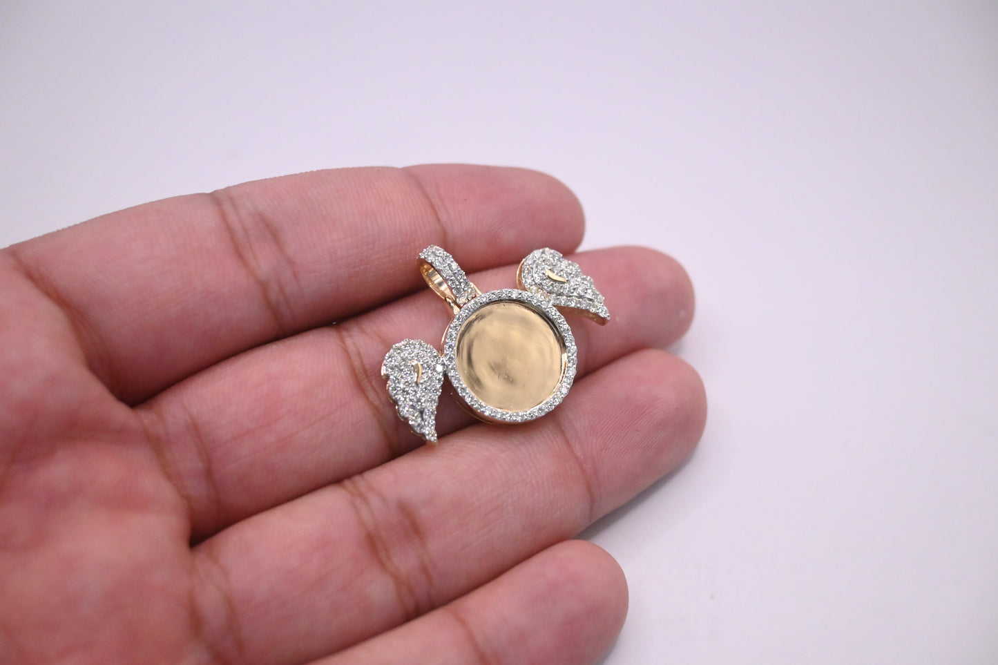 10K Gold Diamond Custom Memory Pendant 1.25CT