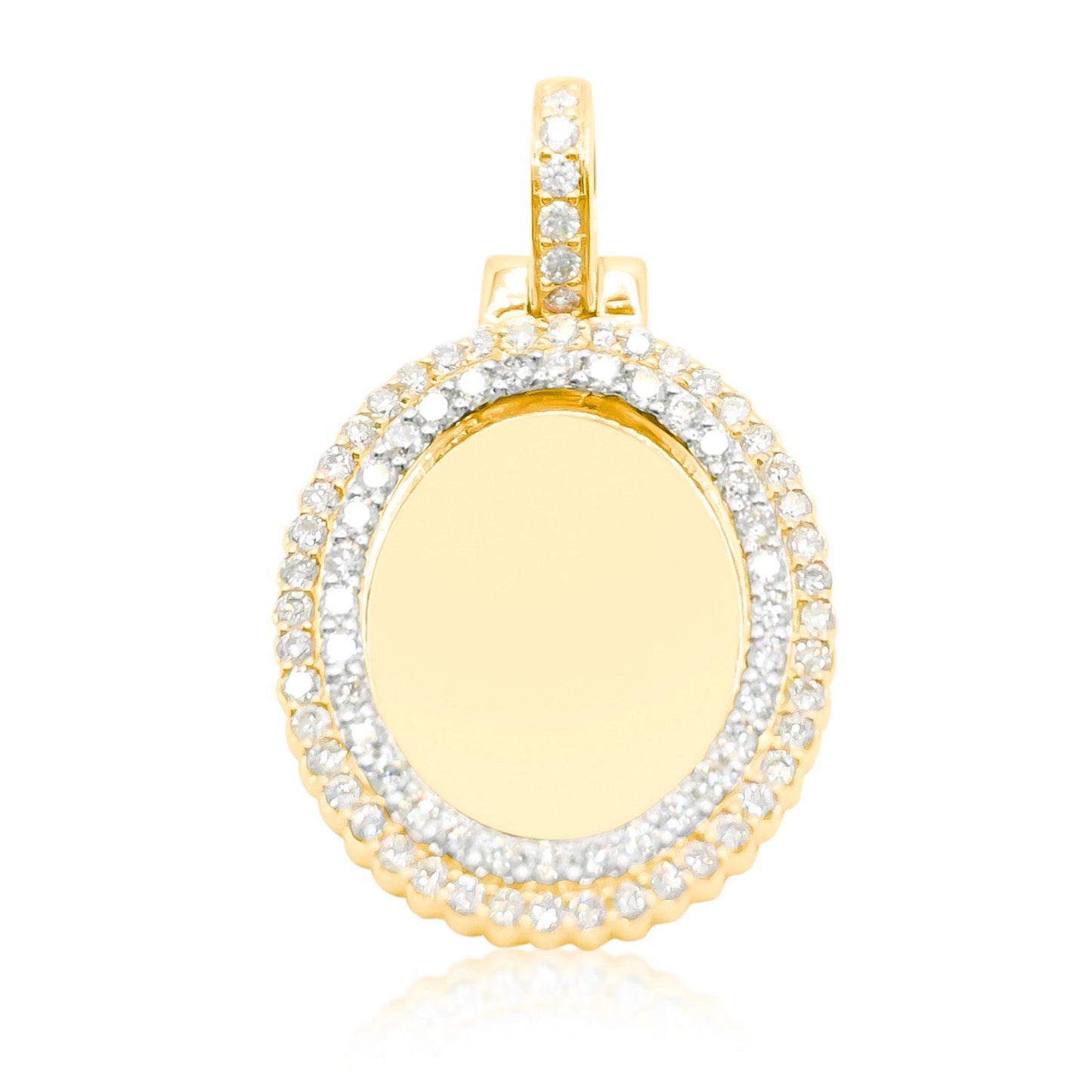 10K Gold Diamond Custom Memory Pendant 1.40CT