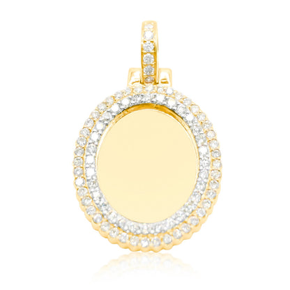 10K Gold Diamond Custom Memory Pendant 1.40CT