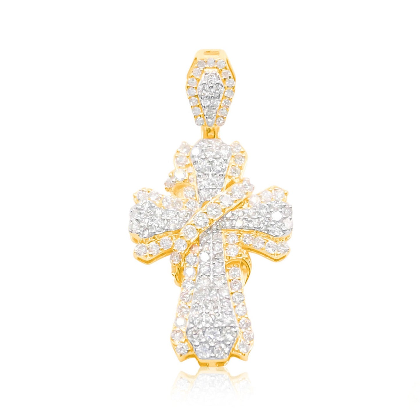 10K Gold Diamond Pendant 1.50CT