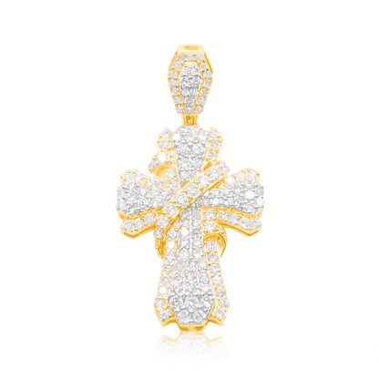 10K Gold Diamond Pendant 1.50CT