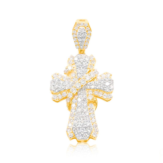 10K Gold Diamond Pendant 1.50CT