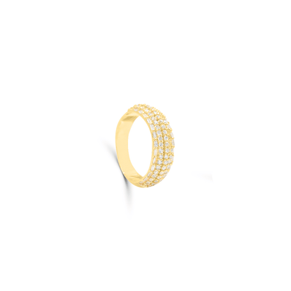 10K Gold Diamond Men's Ring 1.58CT