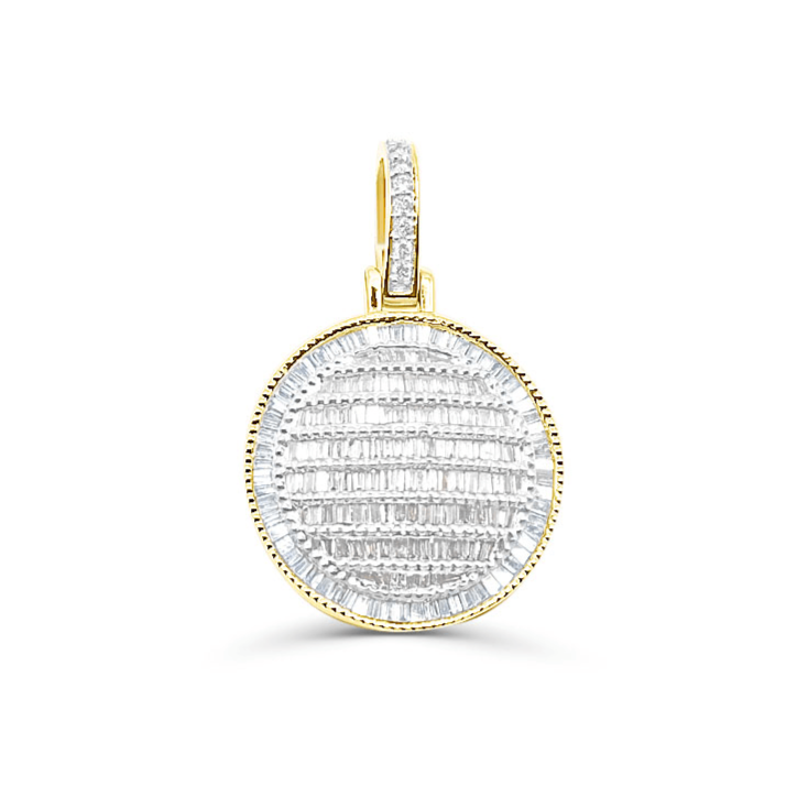 10K Gold Diamond Pendant 1.58CT