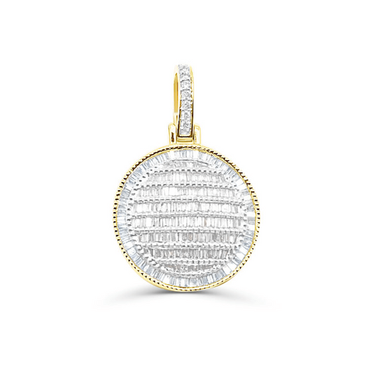 10K Gold Diamond Pendant 1.58CT