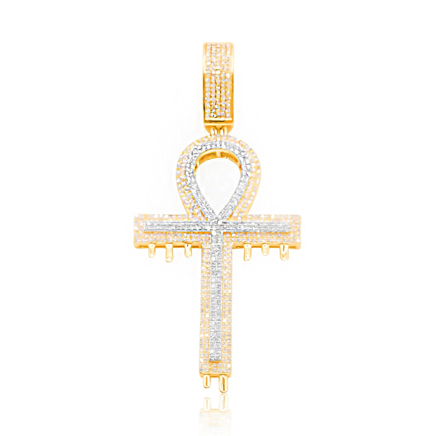 10K Gold Diamond Pendant 1.60CT