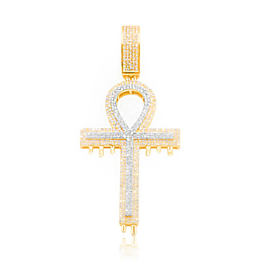 10K Gold Diamond Pendant 1.60CT