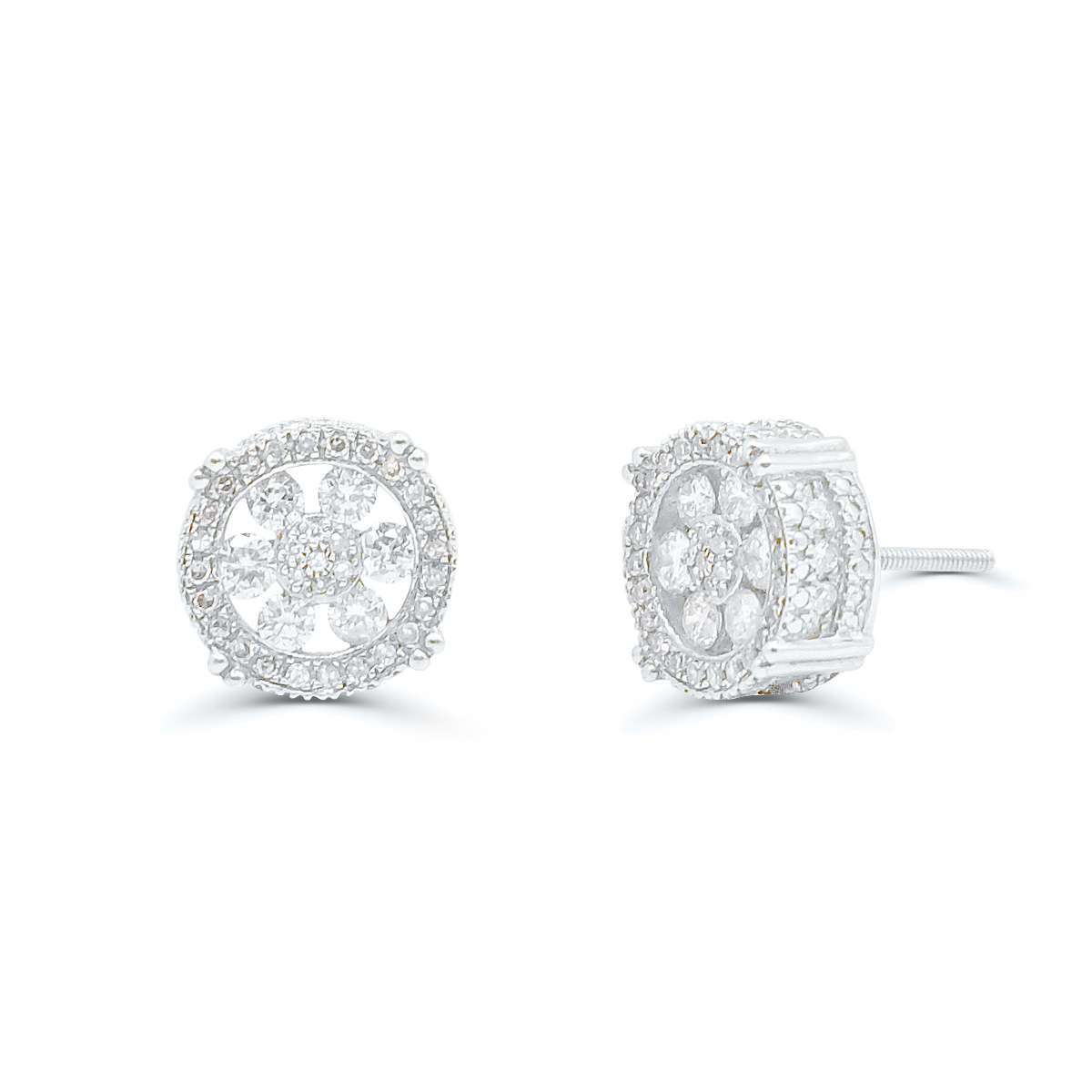 10K Yellow Gold Diamond Earring