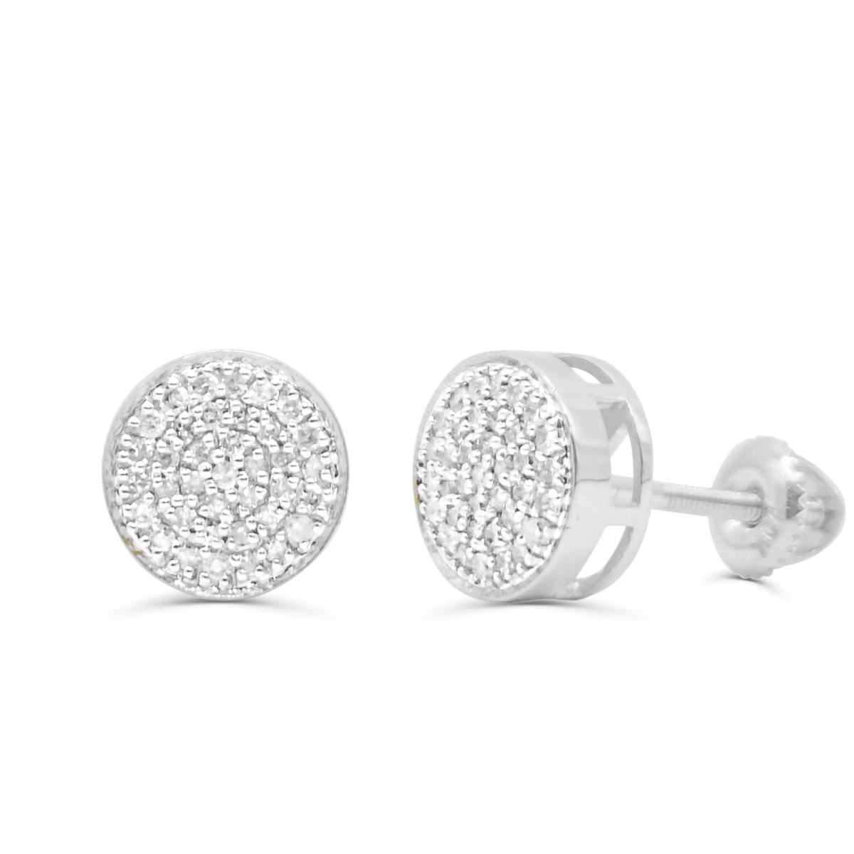 10K Yellow Gold Diamond Earring