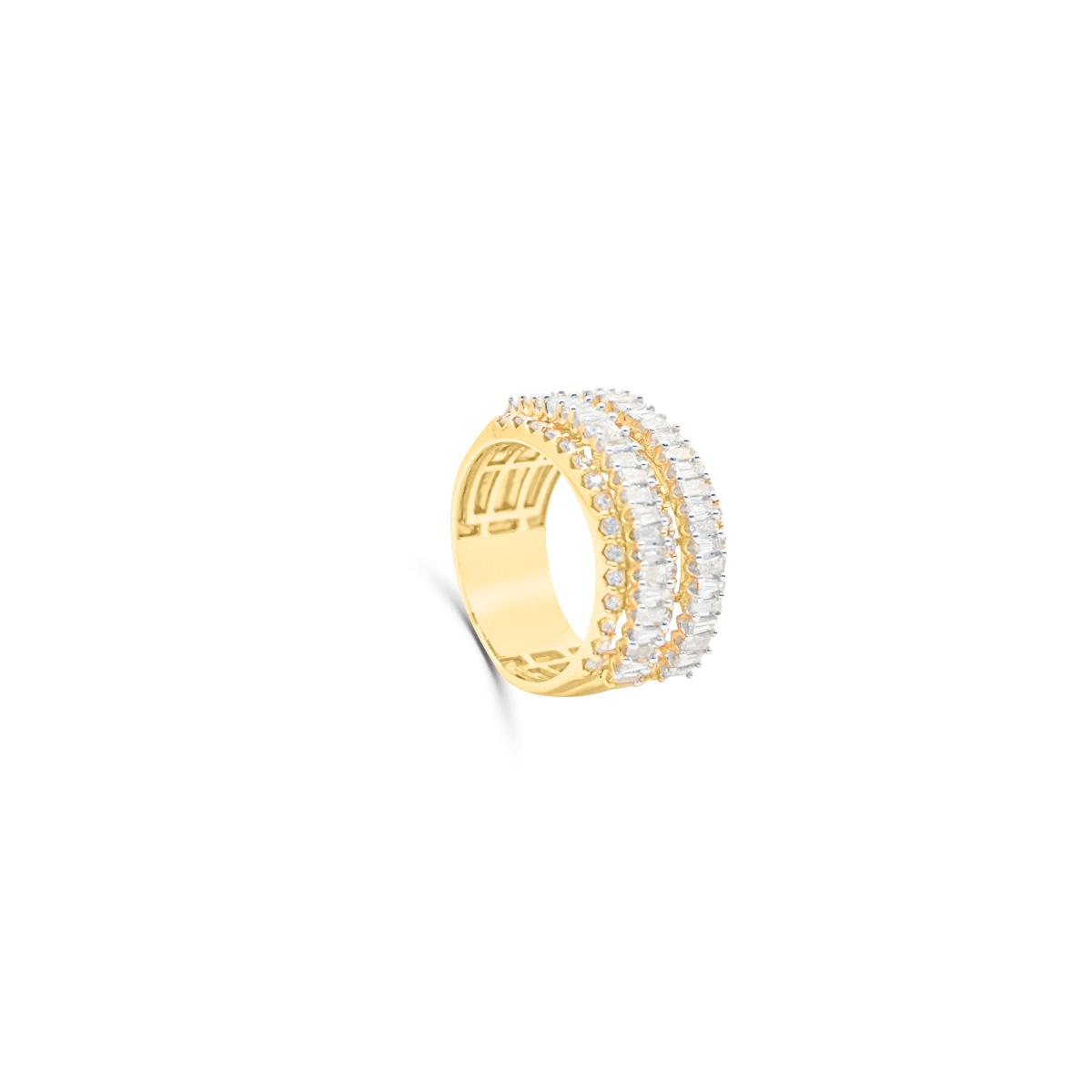 10K Gold Diamond Men's Ring 2.50CT