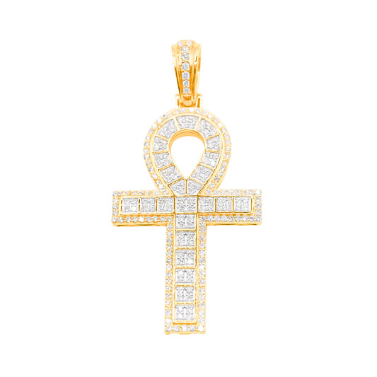 10K Gold Diamond Pendant 2.80CT