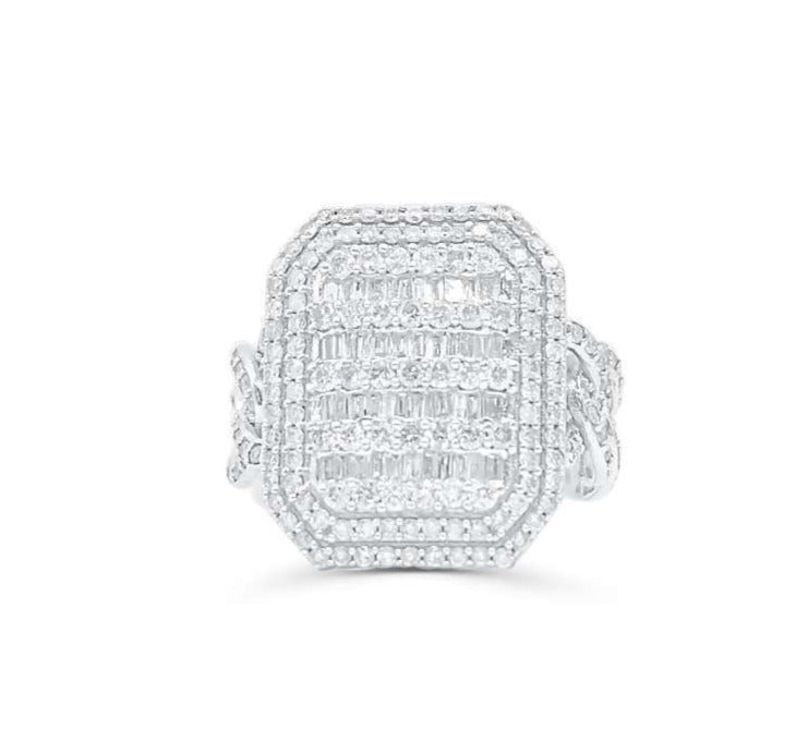 10K Gold Diamond Men's Ring 4.86CT