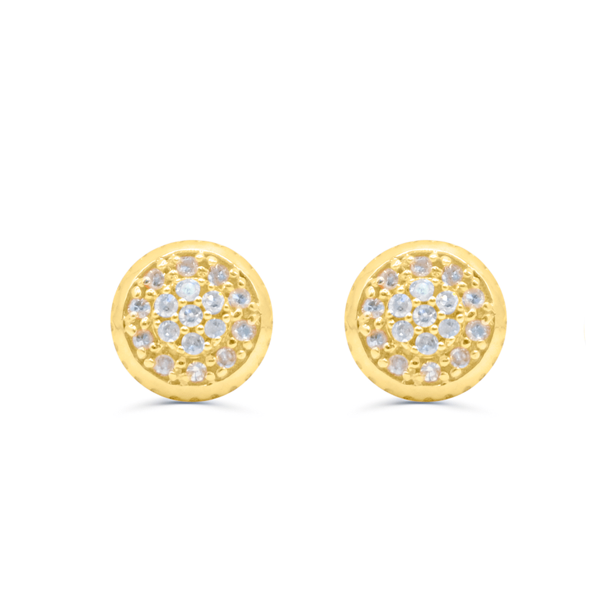 10K Yellow Gold Diamond Earring