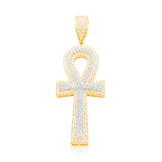 10K Gold Diamond Pendant 3.25CT