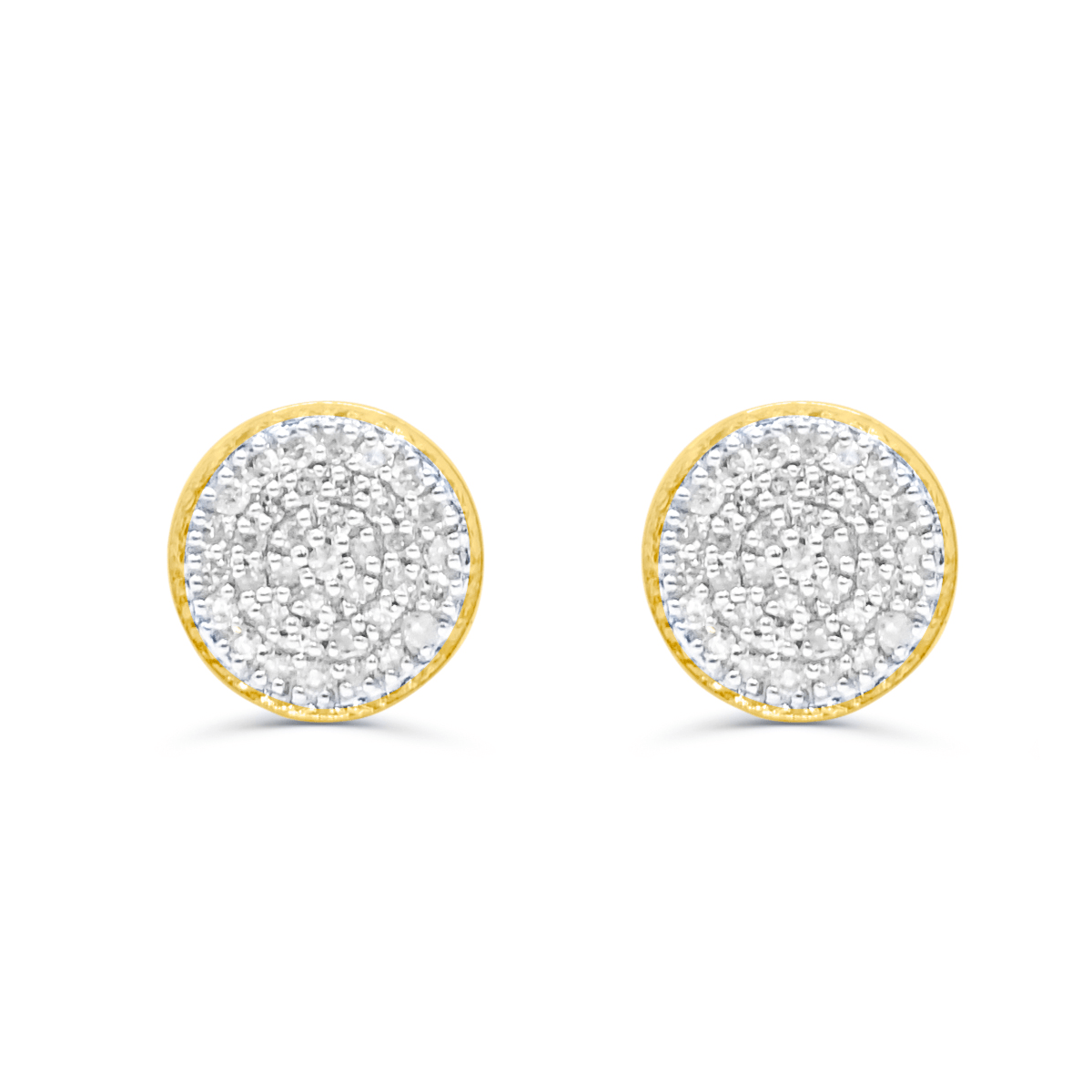 10K Yellow Gold Diamond Earring