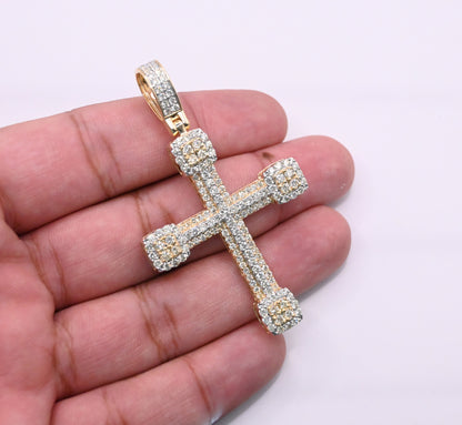 10K Gold Diamond Pendant 4.00CT