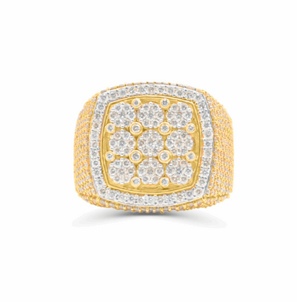 10K Gold Diamond Men's Ring 5.60CT