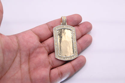 10K Gold Diamond Custom Memory Pendant 5.25CT