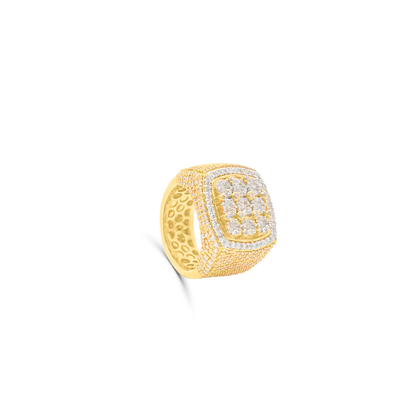 10K Gold Diamond Men's Ring 5.60CT