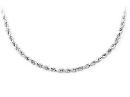 2.5mm 10K Solid Rope Chain