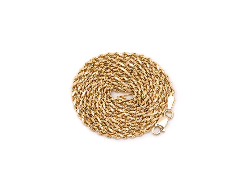 2mm 10K Hollow Rope Chain