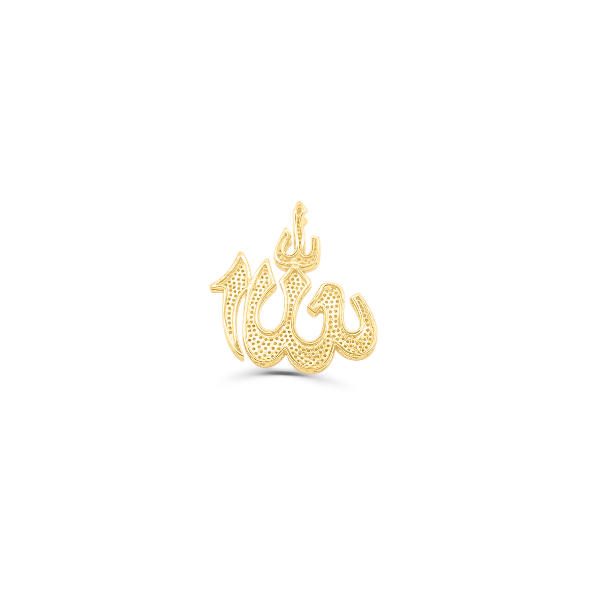 10K Gold Diamond Allah Pendant 2.00CT