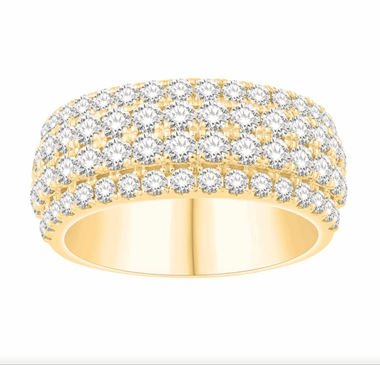 10K Gold Diamond Men's Ring 3.00CT