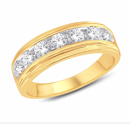 10K Gold Diamond Men's Ring 0.33CT