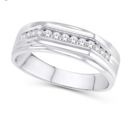 10K Gold Diamond Men's Ring 0.25CT