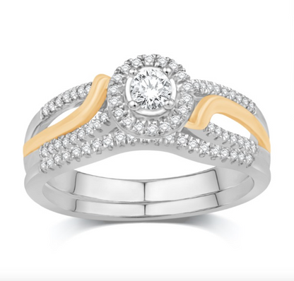 14KT Gold Diamond Women's Ring 0.33CTW