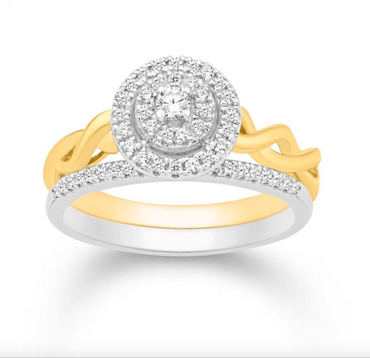 14KT Gold Diamond Women's Ring 0.31CTW