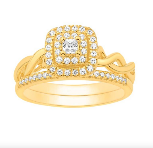 14KT Gold Diamond Women's Ring 0.33CTW