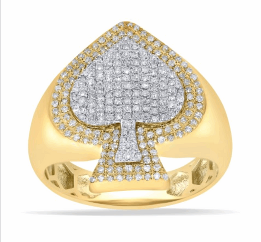 10K Gold Diamond Men's Ring 0.67CT